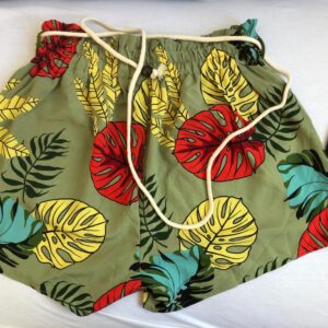 Short com barbante estampado